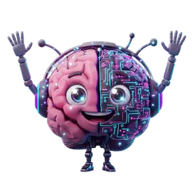 Synap, la mascota de MolGon Systems, celebrando